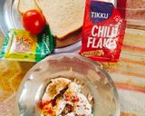 A picture of step 1 of Cottage cheese toast (Tomato Basil cottage cheese Toast).