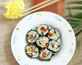Foto langkah ke 3 dari resep Kimbab dg Nori Kw dr Daun Singkong.