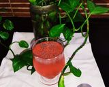 A picture of step 4 of Chia Seeds in Red Drink.
