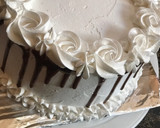 A picture of step 34 of Chocolate cake with whipped cream frosting.