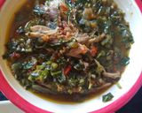 A picture of step 5 of Water leaf soup.