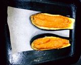 A picture of step 2 of Healthy Veggie stuffed Eggplant.