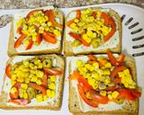 A picture of step 5 of Air Fryer Multigrain Bread Pizza.