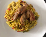 Foto del paso 13 de la receta: Arroz seco de verduras (calabacín, berenjena 🍆 pimientos 🫑...y pollo al ajillo