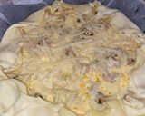 Une image de l'étape 6 de Quiche au poulet.