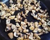 A picture of step 2 of Mushroom Spinach Corn Galette.