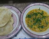 A picture of step 5 of Aloo ki tarkari puri Kay sath.