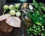 รูปขั้นตอนการทำที่ 1 ของ แกงเขียวหวานไก่