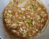 A picture of step 3 of Mandia Jau with Sour Cream & Rajma Patties.