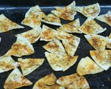 A picture of step 5 of Spicy Bread Chips.