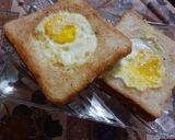 A picture of step 3 of Egg Cheese Toast ❤.