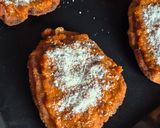 Une image de l'étape 7 de Escalopes de poulet gratinées à la bolognaise et à la mozzarella.
