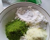 Foto langkah ke 1 dari resep Muffin Matcha Almond.