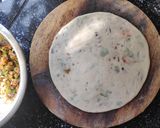 A picture of step 8 of Carrot-peas parantha.