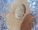 Foto del paso 7 de la receta: Croquetones bombón de pollo abierto asado con doble rebozado