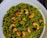 A picture of step 7 of Palak Chole Biryani.