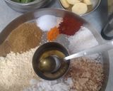 A picture of step 1 of Parval Bataka nu Bharelu Shaak.