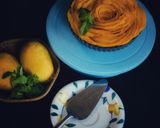 A picture of step 4 of Baked Mango Cheesecake with Yogurt.