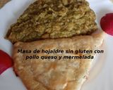 Foto del paso 12 de la receta: Masa de hojaldre sin gluten con pollo queso y mermelada