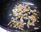 A picture of step 4 of Gobi Manchurian.