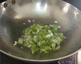 A picture of step 2 of Veg enchiladas.