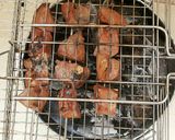 Foto del paso 13 de la receta Hígado de cordero con crepinette a la brasa en varillas de laurel