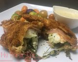 Foto del paso 5 de la receta: Camarones Rellenos De Chipilín Albardados De Tocinoen salsa de blue cheese