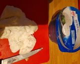 A picture of step 7 of Asparagus with burrata in the oven.
