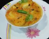 A picture of step 8 of Arbi Masala Curry.