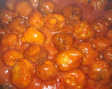 Foto del paso 7 de la receta: Albóndigas de berenjena con pollo y salsa de tomate