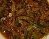 Foto langkah ke 4 dari resep Tumis pare, ikan teri dan tempe.