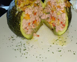 Foto del paso 5 de la receta: Calabacín redondo relleno de carne y verduras