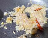A picture of step 1 of Chaulai/Amaranth dry sabzi with sesame seeds.