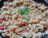 Foto del paso 4 de la receta: Arroz 🍱de coliflor🥦 con calabacin, pimiento rojo y mostaza🍛🍚🌶️