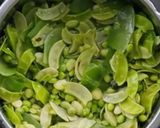 A picture of step 1 of Broad beans sabji (kathiyawadi style).