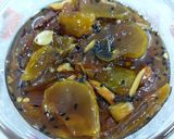 A picture of step 2 of Raw Mango murabba/ khatti meethi chutney.