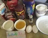 A picture of step 1 of Choco Malt Cake.