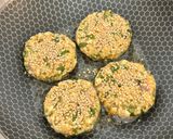 A picture of step 9 of Healthy High Protein Sprouted Green Gram Oats Paneer Tikki.