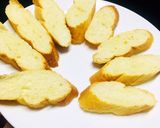 Hình bước làm 2 của món Bánh Mì Nướng Nấm Phô Mai