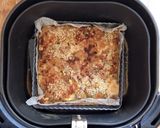 A picture of step 7 of Eggplant Gateau with Buffalo Mozzarella, Air Fryer Method.