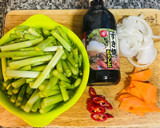 蘆筍炒肥牛的食譜步驟1照片