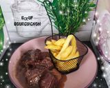 A picture of step 8 of Boeuf Bourguignon.