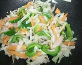 A picture of step 2 of Egg fried rice.
