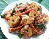 รูปขั้นตอนการทำที่ 6 ของ ไก่ผัดพริกเผาใส่หน่อไม้