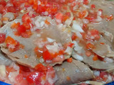 Peceto con salsa criolla