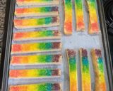 Foto langkah ke 5 dari resep Bagelen Rainbow🌈🌈 (roti tawar) ☆Minggu 22☆.