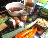 Foto del paso 1 de la receta: Guiso de porotos colorados (rojos) vegetarianos