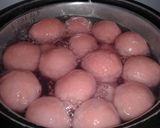 Hình bước làm 6 của món Bánh Nếp Lá Cẩm Nhân Dừa