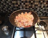 A picture of step 3 of Tagliatelle prawns.