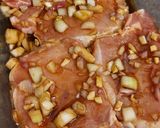 Une image de l'étape 4 de Côte de porc marinée miel et vinaigre balsamique.